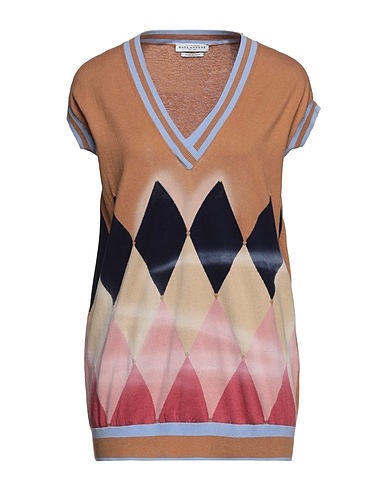 BALLANTYNE Pullover Kamel 85% Baumwolle, 15% Kaschmir