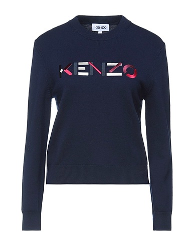 KENZO Pullover Blu notte 100% Viscosa, Poliestere