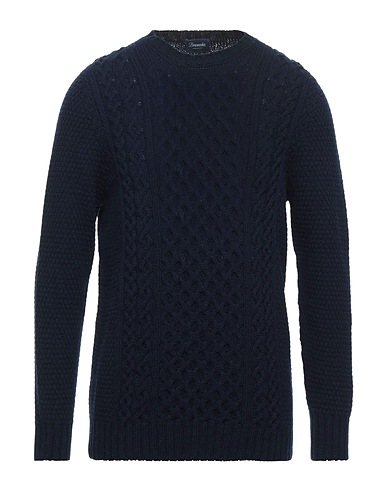 DRUMOHR Pullover Nachtblau 100% Lammwolle