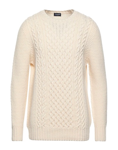 DRUMOHR KNITWEAR Ivory 100% Lambswool