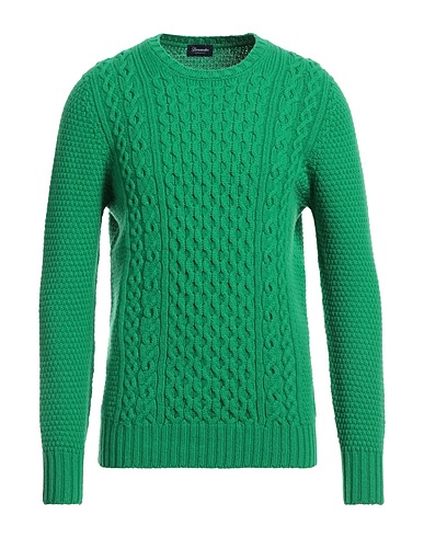 DRUMOHR Pullover Verde 100% Lana d'agnello