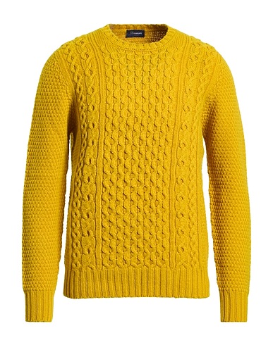 DRUMOHR Pullover Senape 100% Lana d'agnello