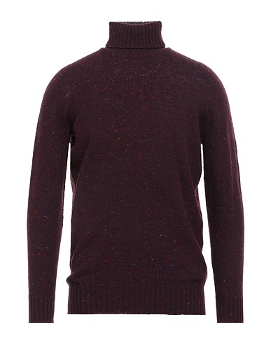 DRUMOHR Polo neck Plum 68% Virgin Wool, 29% Cashmere, 3% Polyamide