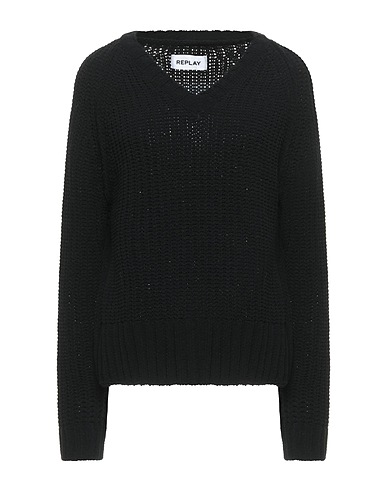 REPLAY Jumper Black 100% Polyester