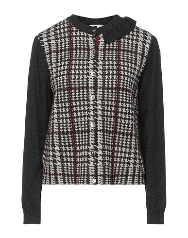 BALLANTYNE Cardigan Charcoal 46% Synthetic fibers, 28% Wool, 18% Alpaca wool, 5% Cashmere, 3% Mohair wool