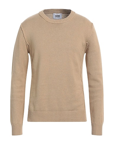 ALPHA STUDIO Pullover Cammello 70% Lana, 30% Cachemire