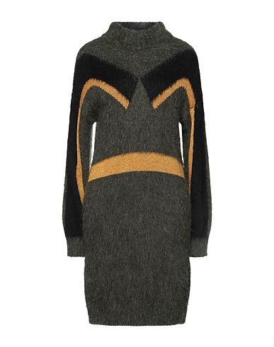 JIJIL Sheath dress Military green 42% Acrylic, 23% Mohair wool, 21% Polyamide, 13% Viscose, 1% Metallic Polyester