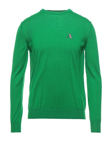 AQUASCUTUM ACTIVE Jumper Green 50% Virgin Wool, 50% Cotton
