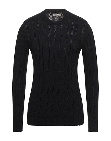IMPURE Pullover Blu notte 60% Acrilico, 25% Cotone, 15% Lana
