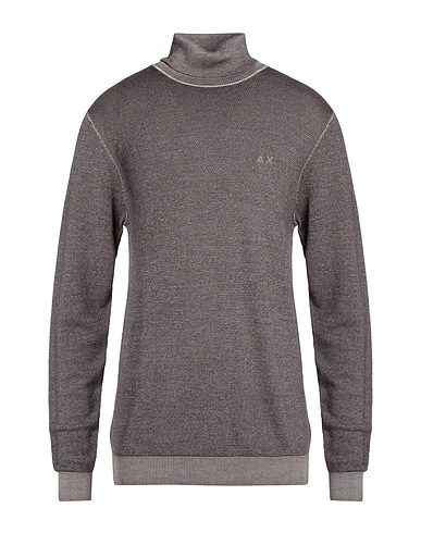 SUN 68 Polo neck Grey 100% Wool