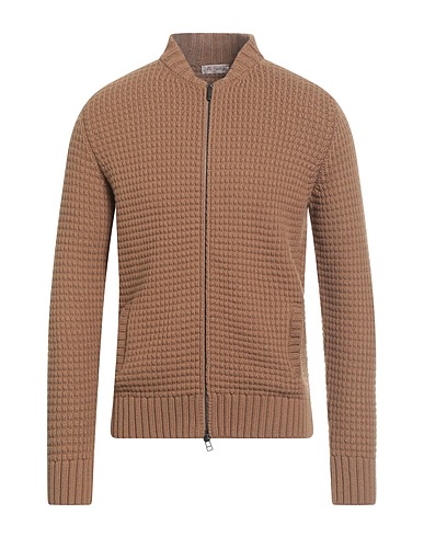 MC GEORGE Cardigan Camel 90% Wool, 10% Cashmere