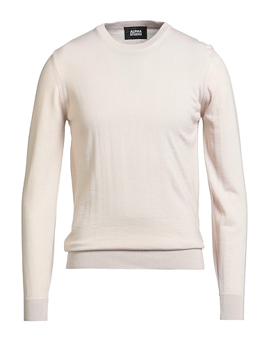 ALPHA STUDIO Jumper AVORIO 100% Merino Wool