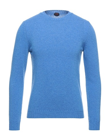 MP MASSIMO PIOMBO Pullover Bleu-gris 100% Laine mérinos