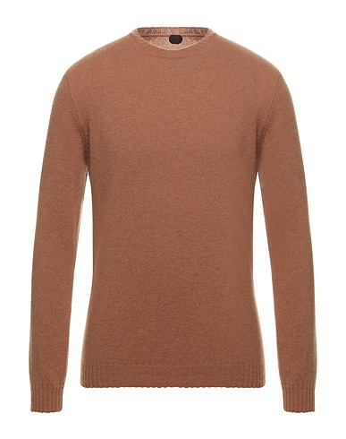 MP MASSIMO PIOMBO Jumper Camel 100% Merino Wool