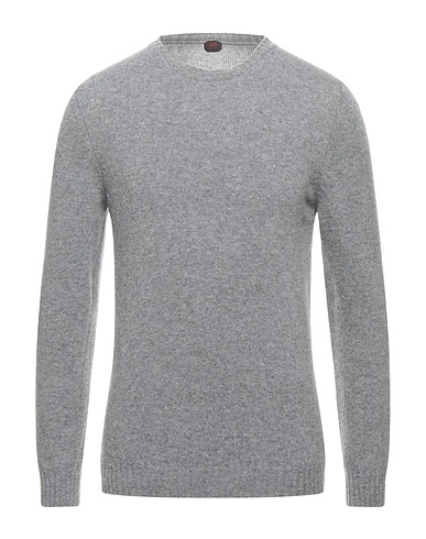 MP MASSIMO PIOMBO Jumper Grey 100% Merino Wool