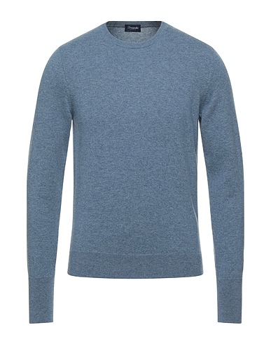DRUMOHR Kaschmirpullover  Taubenblau 100% Kaschmir