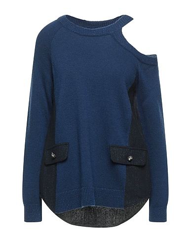 MY TWIN TWINSET Sweater Midnight blue 38% Viscose, 35% Polyamide, 22% Wool, 5% Alpaca wool, Polyester