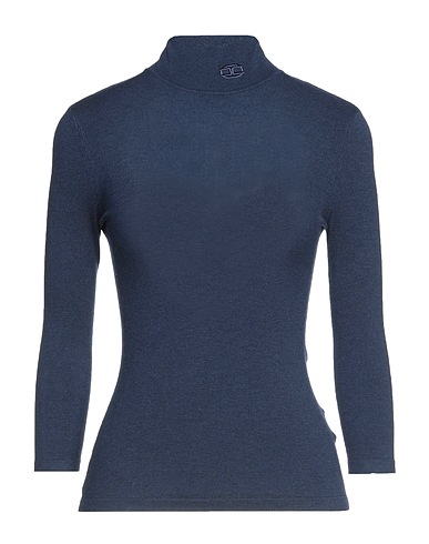 ELISABETTA FRANCHI Rollkragenpullover Taubenblau 40% Viskose, 40% Polyamid, 16% Wolle, 4% Elastan