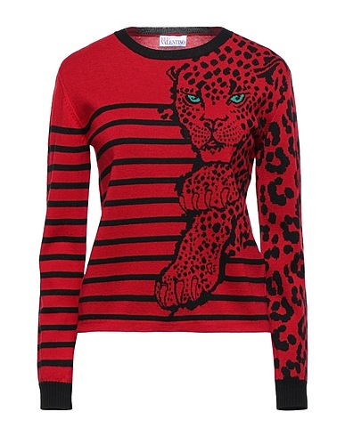 REDValentino Pullover Rosso 81% Lana, 19% Acrilico