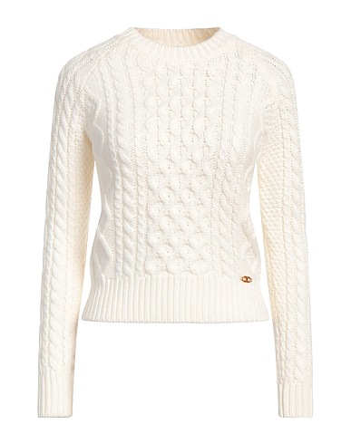 ELISABETTA FRANCHI Jumper White 50% Wool, 50% Acrylic