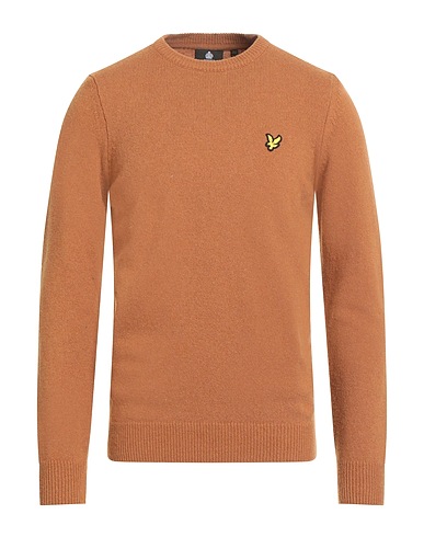 LYLE & SCOTT Pullover VINTAGE Lederfarben 80% Wolle, 20% Polyamid