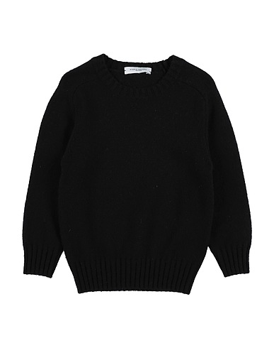 PAOLO PECORA Pullover Nero 100% Lana Merino