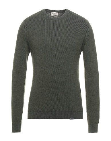 BROOKSFIELD Pullover Verde militare 50% Lana, 37% Cotone, 13% Poliammide