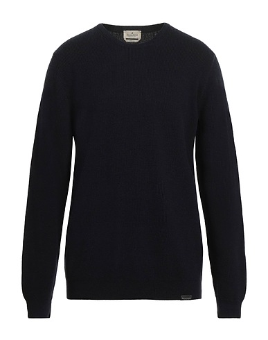BROOKSFIELD Jumper Midnight blue 50% Wool, 37% Cotton, 13% Polyamide
