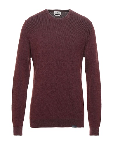 BROOKSFIELD Jumper Brick red 50% Wool, 37% Cotton, 13% Polyamide