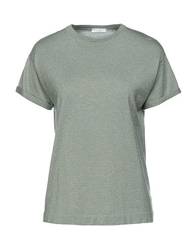 BRUNELLO CUCINELLI Cashmere blend CASHMERE Military green 51% Cashmere, 22% Silk, 20% Polyamide, 7% Polyester