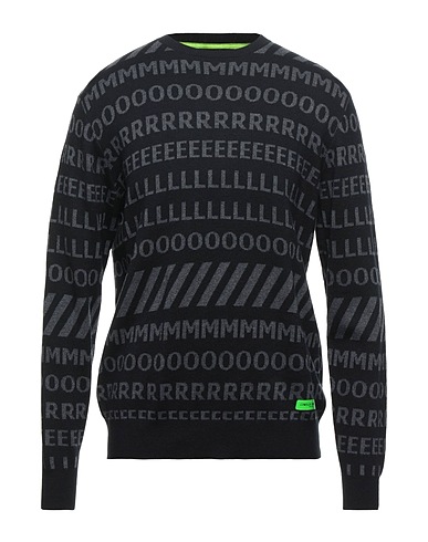 FRANKIE MORELLO Jumper Black 47% Polyester, 25% Acrylic, 20% Polyamide, 8% Wool