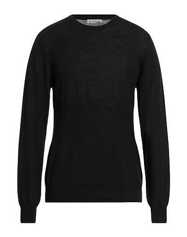 MANUEL RITZ Jumper Black 50% Virgin Wool, 50% Acrylic