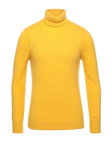 GRAN SASSO Polo neck Yellow 100% Virgin Wool