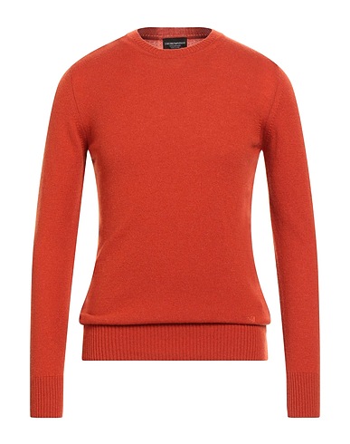 EMPORIO ARMANI Cashmere blend Rust 100% Cashmere