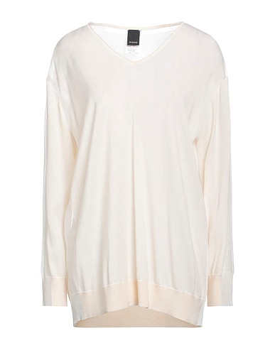 PINKO Jumper Ivory 100% Wool, Polyester, Metallic fiber