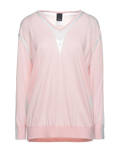 PINKO Sweater Pink 100% Wool, Polyester, Metallic fiber
