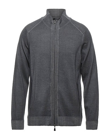 ALPHA STUDIO Cardigan Charcoal 100% Merino Wool