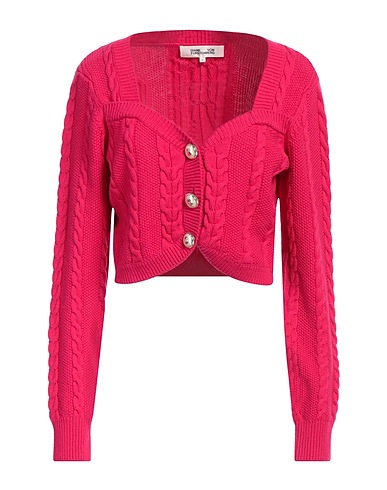 DIANE VON FURSTENBERG Shrug Fuchsia 55% Merino Wool, 25% Nylon, 20% Cotton
