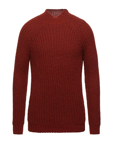 BROOKSFIELD Polo neck Brick red 45% Acrylic, 37% Alpaca wool, 18% Wool