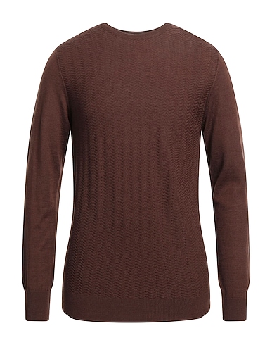 JEORDIE'S Pullover Braun 50% Wolle, 50% Acryl