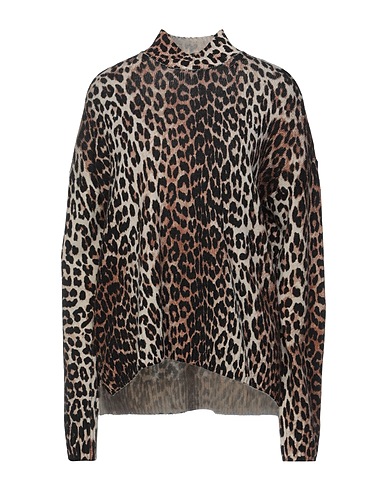 GANNI Rollkragenpullover Beige 70% Wolle, 30% Yakwolle