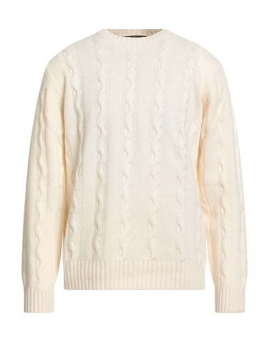 JEORDIE'S Jumper Ivory 40% Merino Wool, 30% Viscose, 20% Polyamide, 10% Cashmere