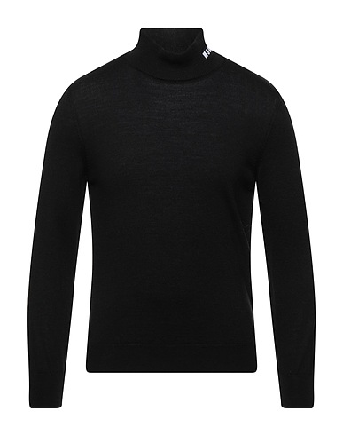 MSGM Polo neck Black 50% Wool, 50% Acrylic