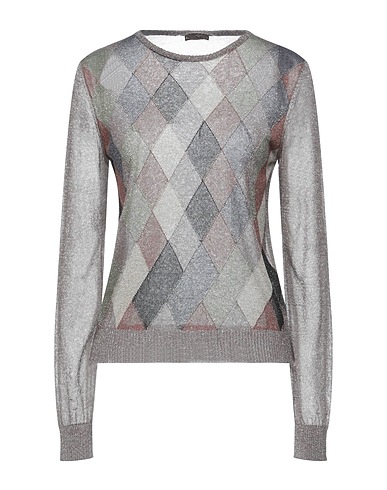 MALÌPARMI Sweater Taupe 70% Viscose, 15% Polyester, 15% Metallic Polyester