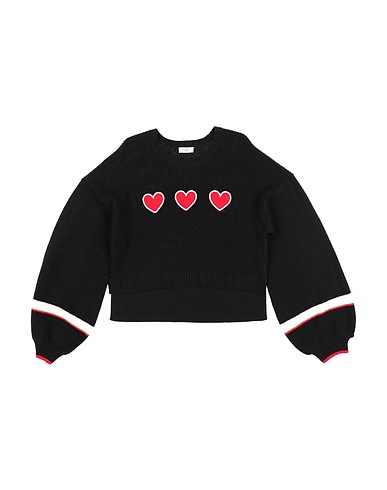 MONNALISA Sweater Black 40% Polyester, 20% Polyamide, 20% Acrylic, 20% Wool