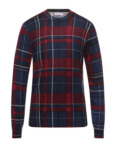 SUN 68 Jumper Burgundy 100% Wool