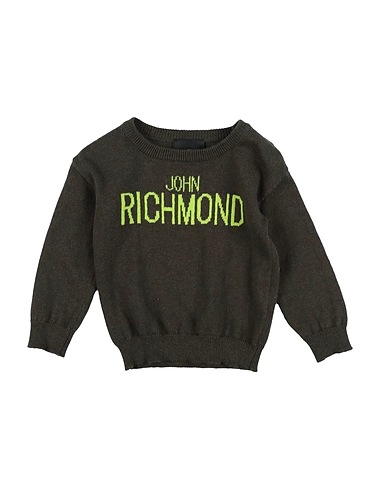 JOHN RICHMOND Pullover Verde militare 35% Cotone, 30% Viscosa, 25% Nylon, 10% Lana
