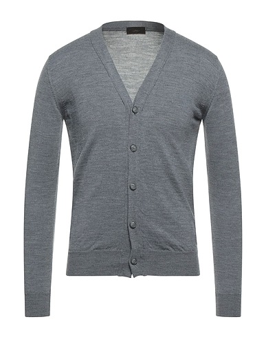 ALTEA Cardigan Grey 100% Virgin Wool