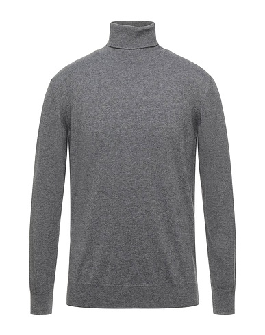 KANGRA Polo neck Grey 50% Cashmere, 35% Merino Wool, 15% Silk