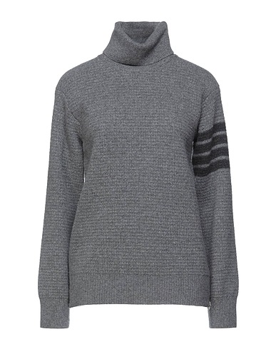 THOM BROWNE Turtleneck Grey 85% Wool, 15% Cashmere